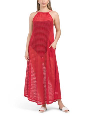 Knit Halter Maxi Cover-Up For Women Product Image