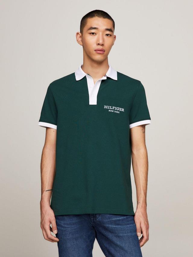 Tommy Hilfiger Men's Regular Fit Monotype Ringer Polo Product Image