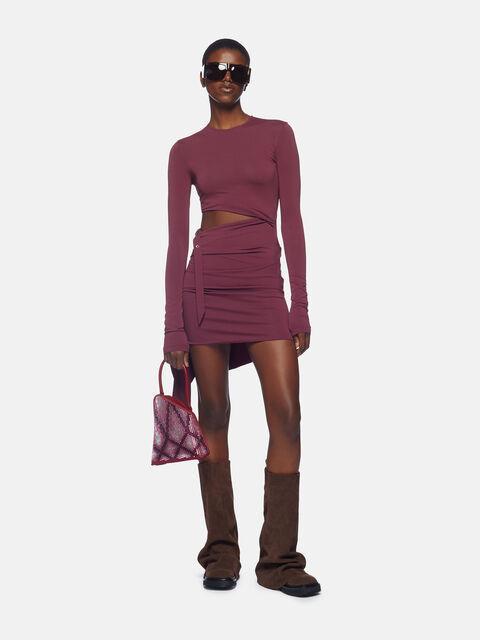 Dark grape mini dress Product Image