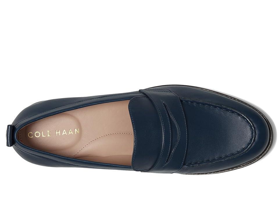 Cole Haan Stassi Penny Loafer (Blue Wing Teal Leather) Women's Shoes Product Image