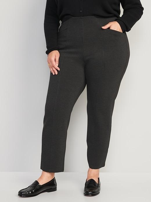 Extra High-Waisted Stevie Straight Ankle Pants Product Image