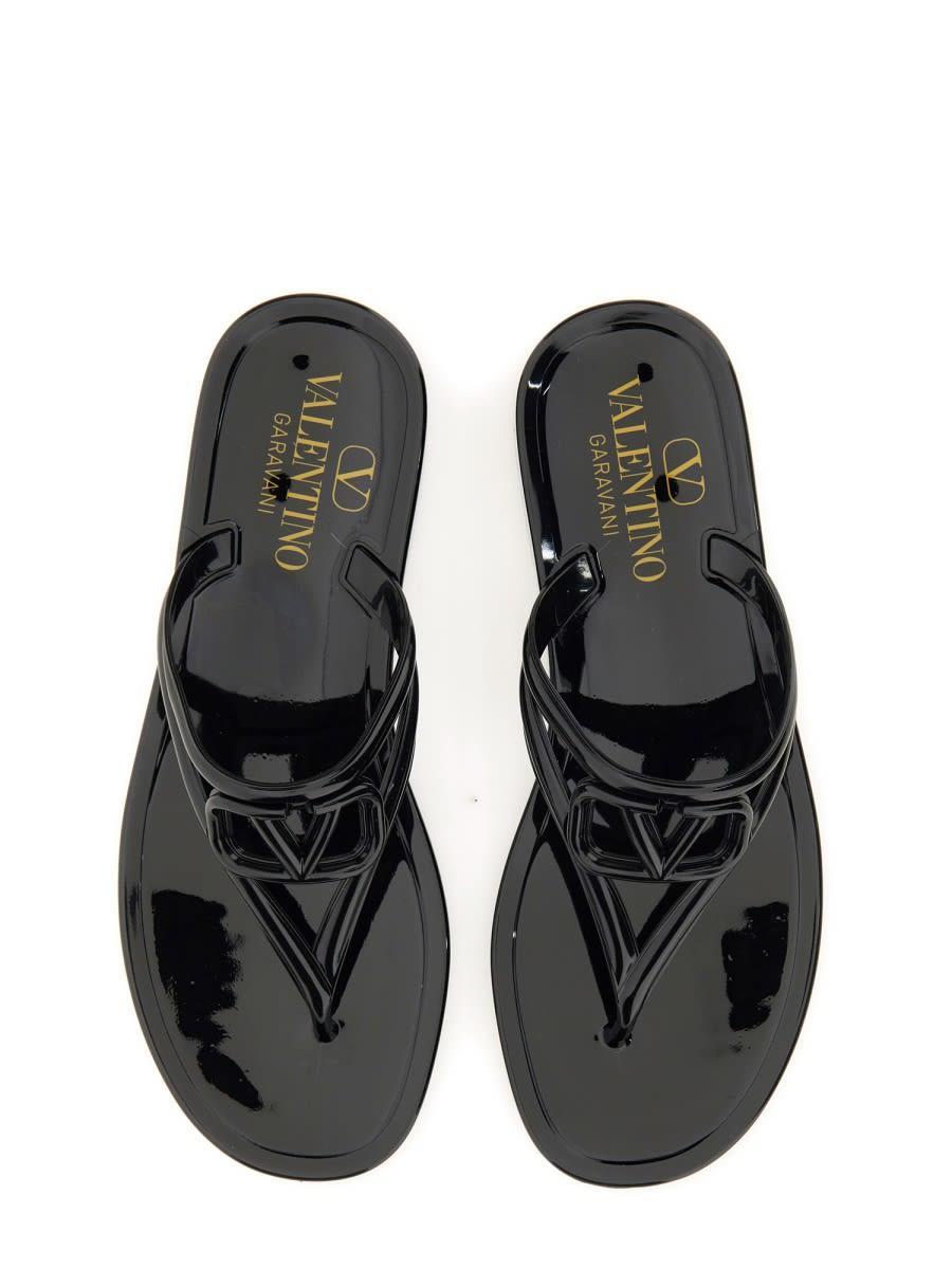 Vlogo Signature Thong Sandals In Black Product Image