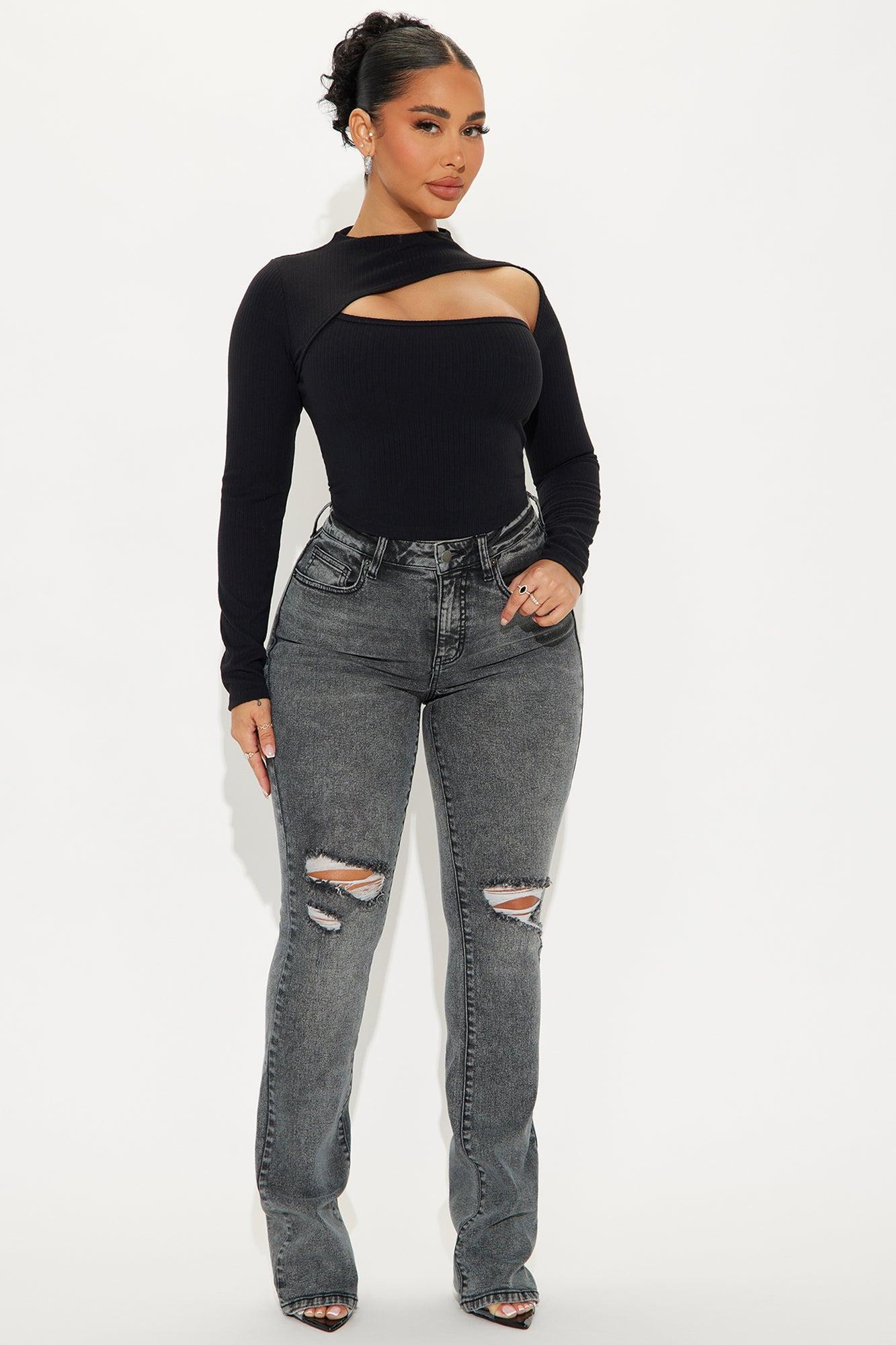 Babetown Bootcut Jeans - Grey product image