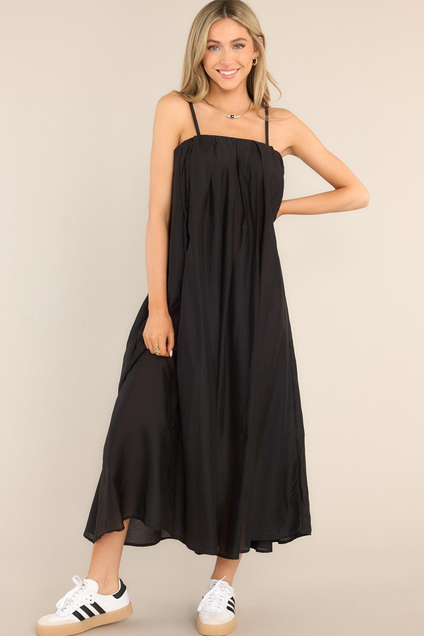 I Need Somebody Black Maxi Dress Product Image