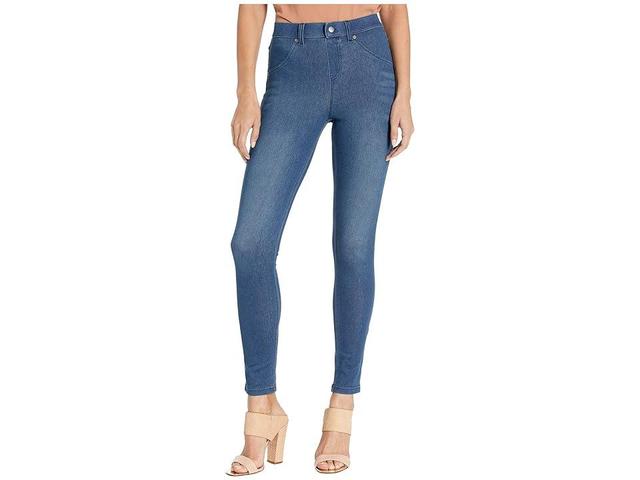 HUE High-Waist Ultra Soft Denim Leggings (Steely Wash) Women's Jeans Product Image