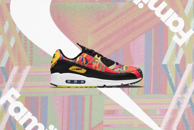 Air Max 90 x LHM - Multi/Fire Pink Male Product Image