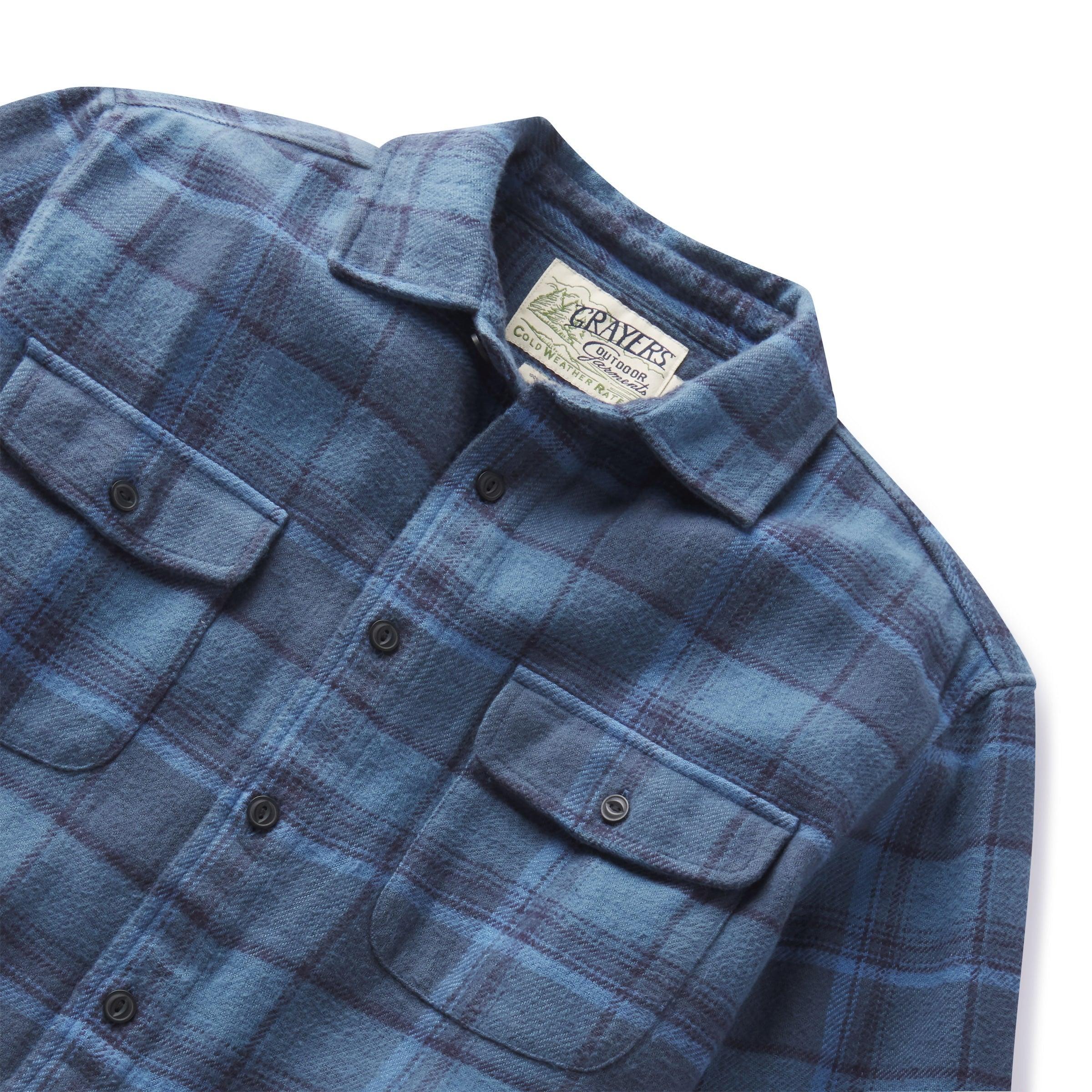 Scarboro Heritage Heavy Flannel - Navy Auburn Product Image