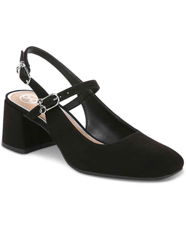 Sam and Libby Womens Grace Block Heel Slingback Mary Jane Pumps Product Image