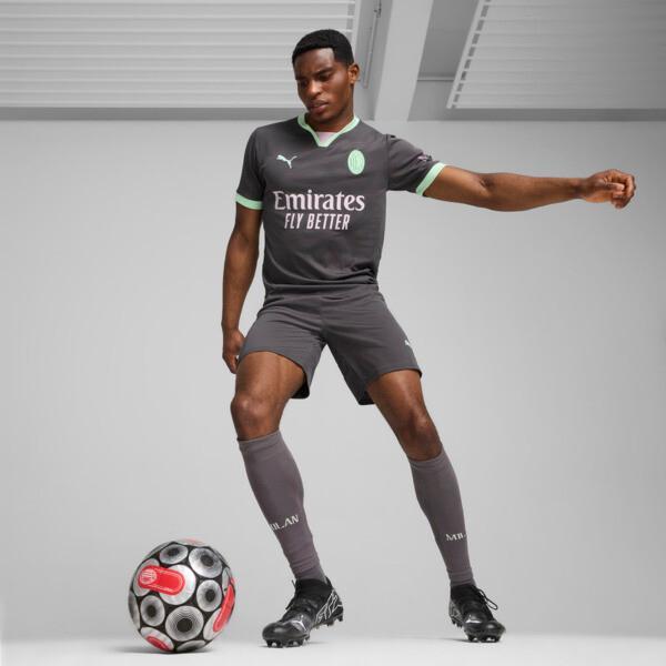 PUMA AC Milan 24/25 Men's Replica Third Soccer Jersey in Shadow Grey/Fresh Mint Product Image