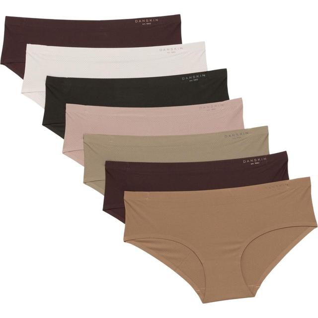 Danskin Bonded Breathable Mesh Microfiber Panties - 7-Pack, Hipster Product Image