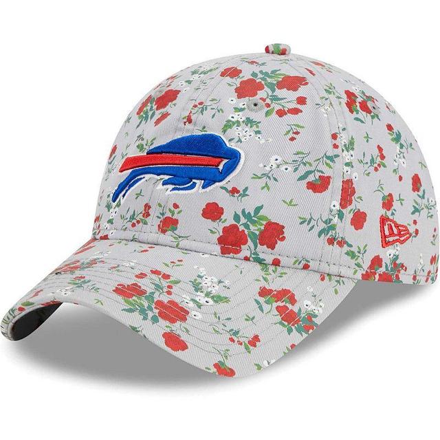 Womens New Era Gray Buffalo Bills Bouquet 9TWENTY Adjustable Hat Product Image