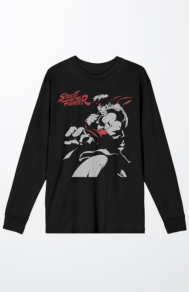 Men's Street Fighter Ryu Long Sleeve T-Shirt Product Image