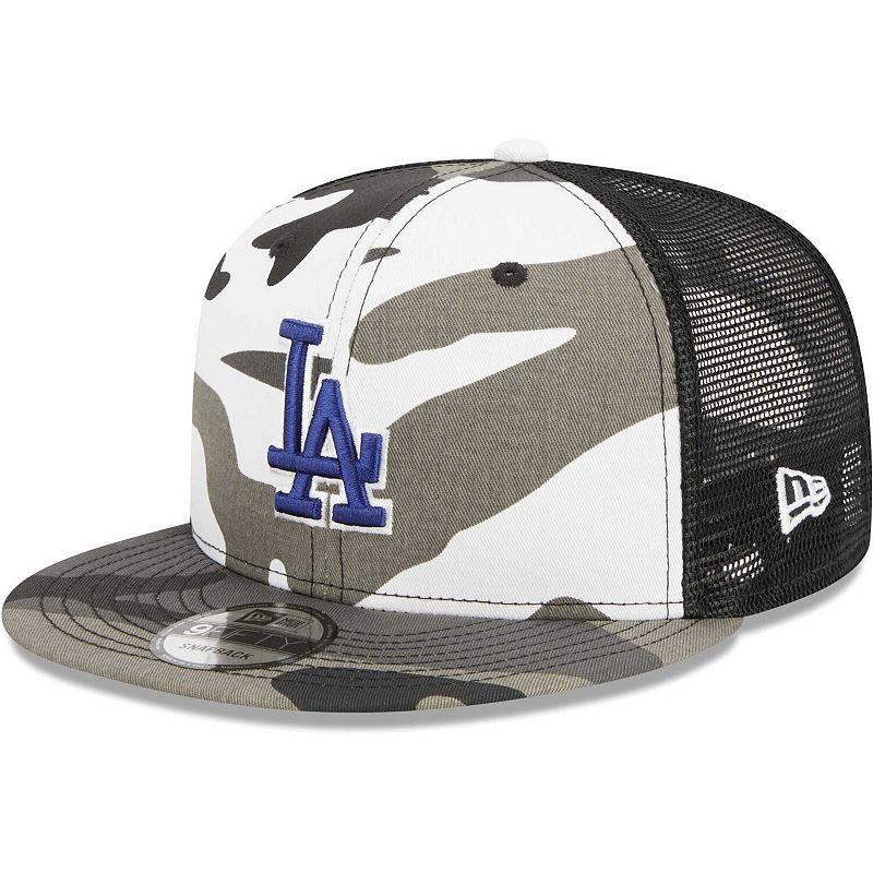 Mens New Era Camo Los Angeles Dodgers Urban Camo Trucker 9FIFTY Snapback Hat Product Image