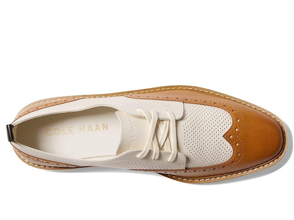 Cole Haan Originalgrand Platform Wing Tip Oxford (Pecan/Ivory) Women's Shoes Product Image