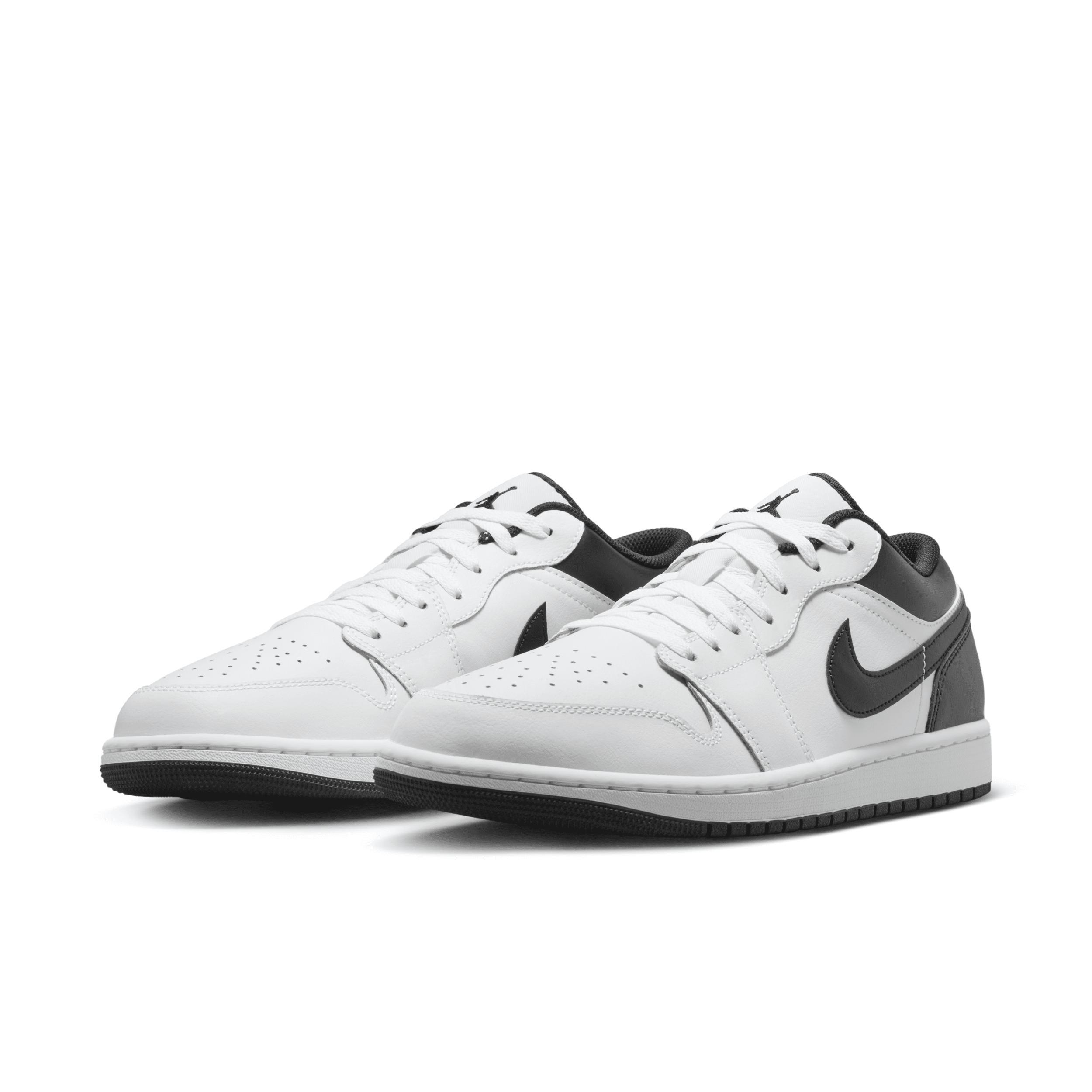 Jordan Mens Jordan AJ 1 Low - Mens Shoes Black/White Product Image