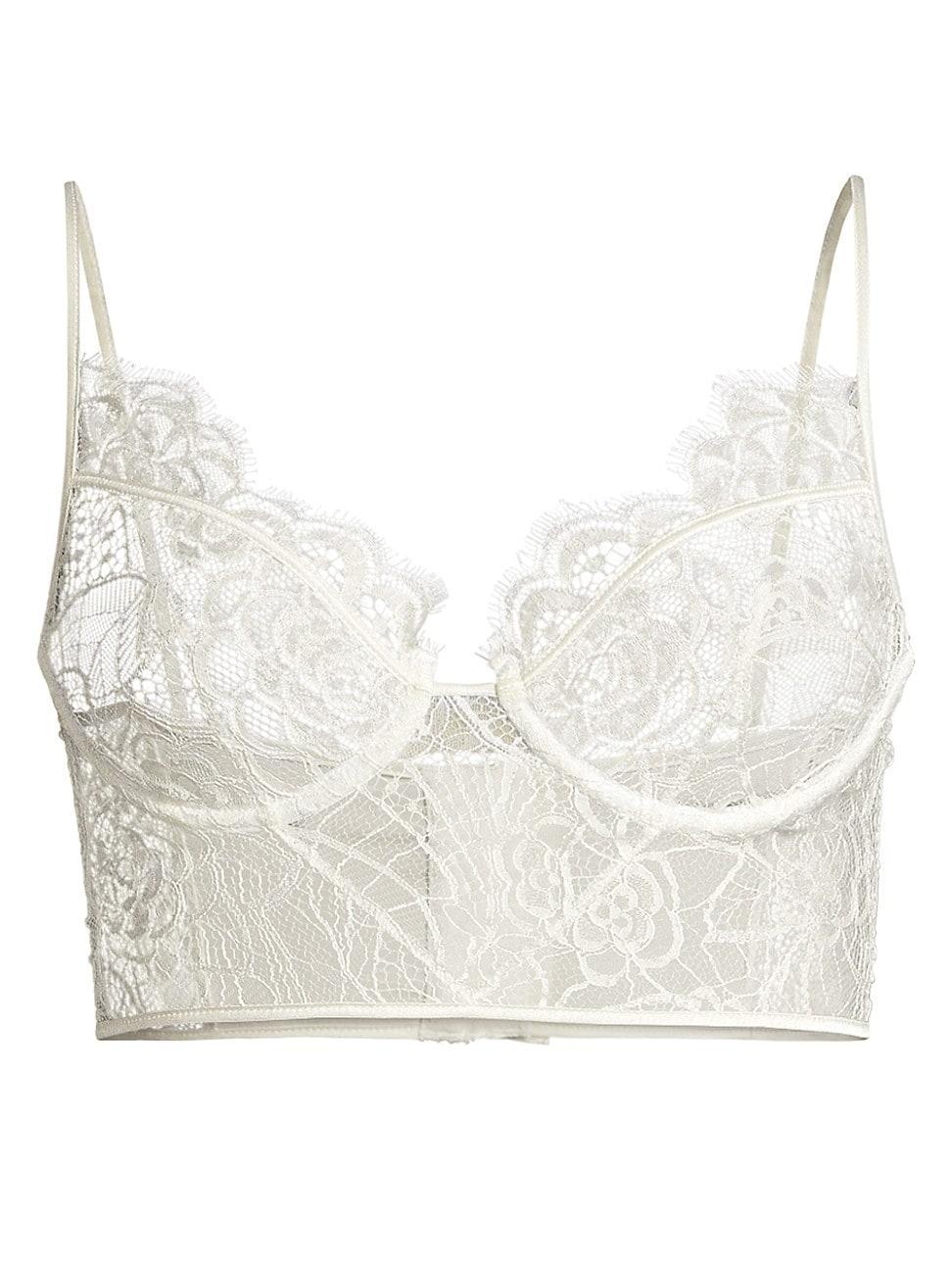 Womens Coquette Lace Longline Bra Product Image