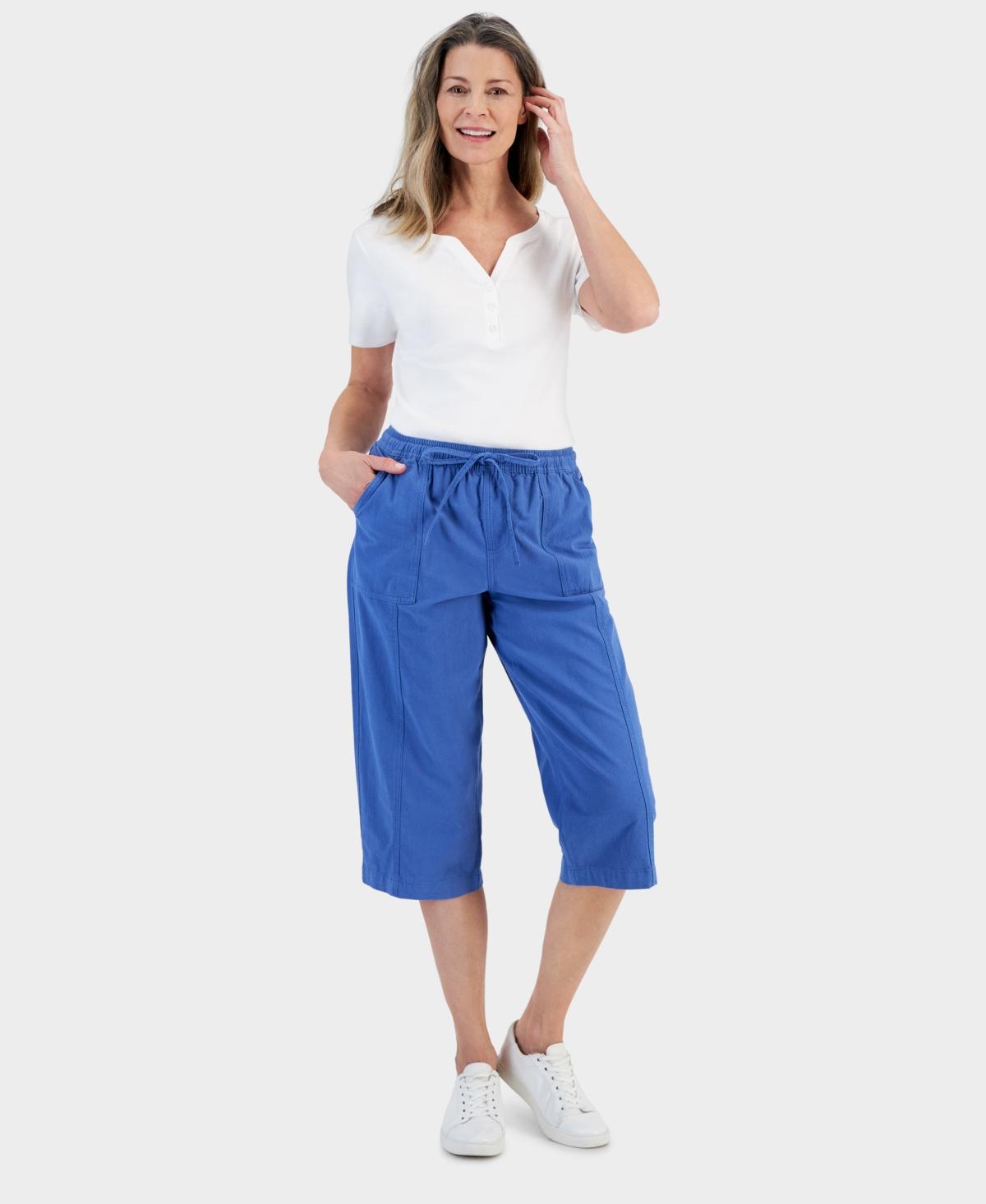 Style & Co Womens Drawstring Capri Pants, Regular & Petite, Created for Macys Product Image