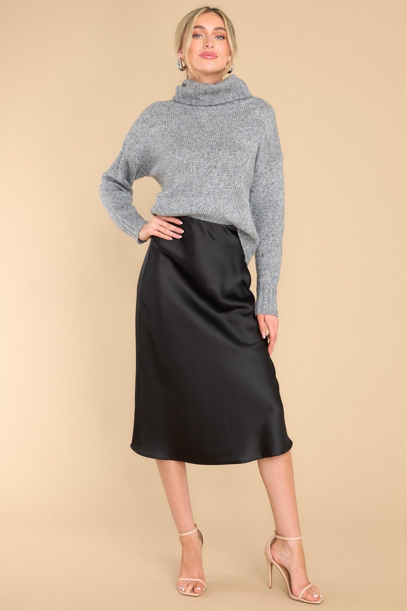 Fable Tuck It In Grey Sweater Product Image