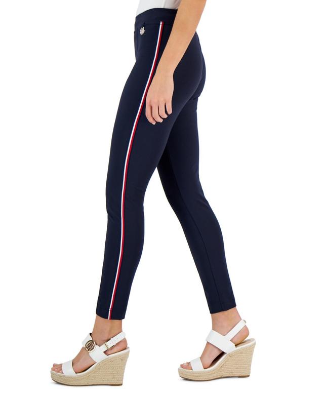 Tommy Hilfiger Womens Th Flex Global Tape Light Weight Ponte Pants Product Image