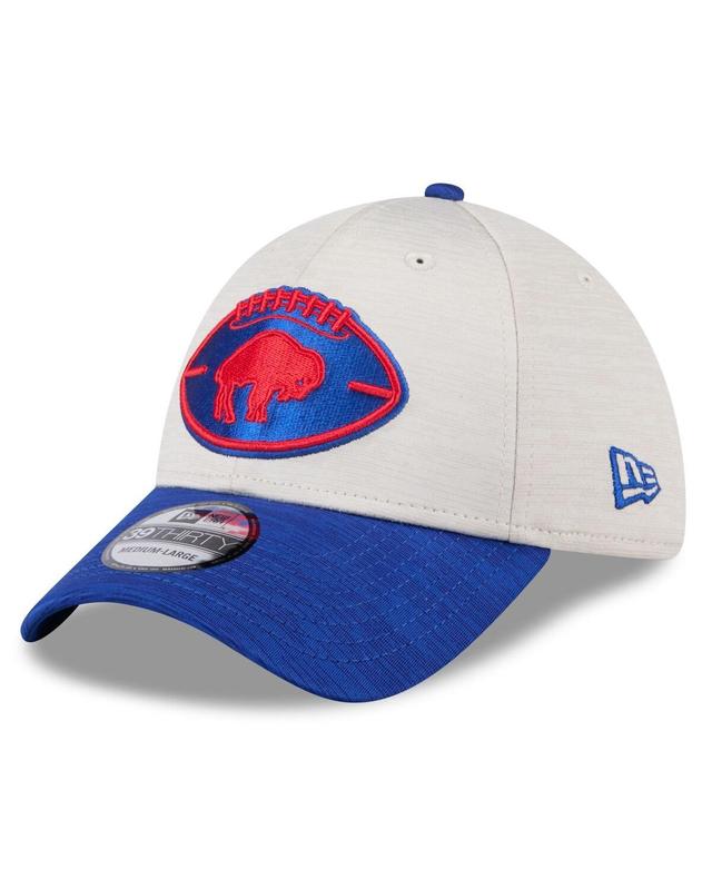 New Era Mens Stone Buffalo Bills 2024 Sideline Historic 39THIRTY Flex Hat - Stone, Royal Product Image