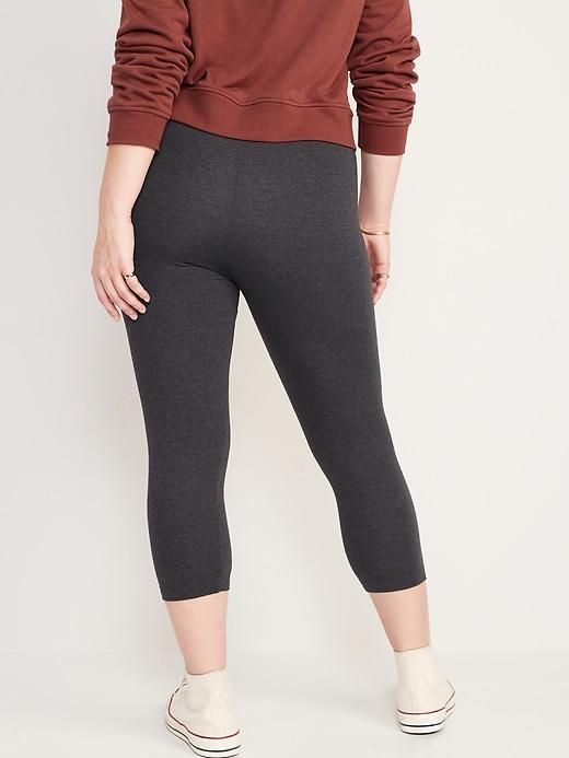 High-Waisted Crop Leggings Product Image