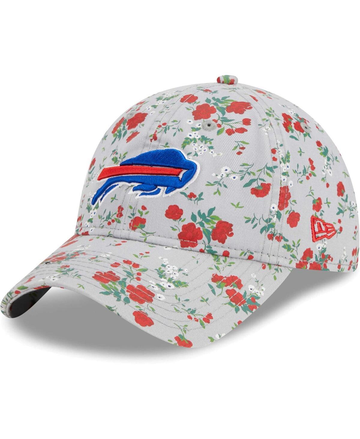 Womens New Era Gray Buffalo Bills Bouquet 9TWENTY Adjustable Hat Product Image