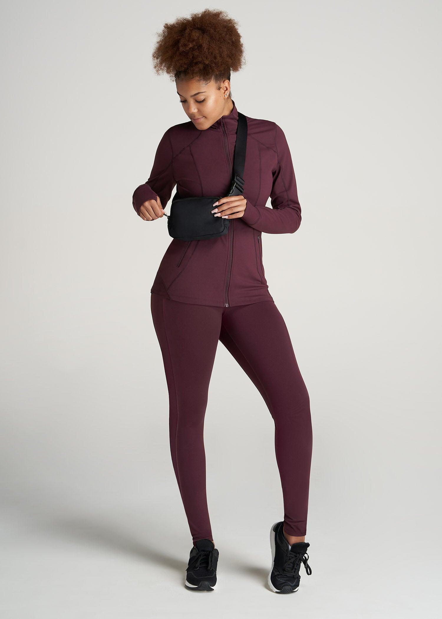 Women's Athletic Zip-Up Jacket in Beetroot Product Image