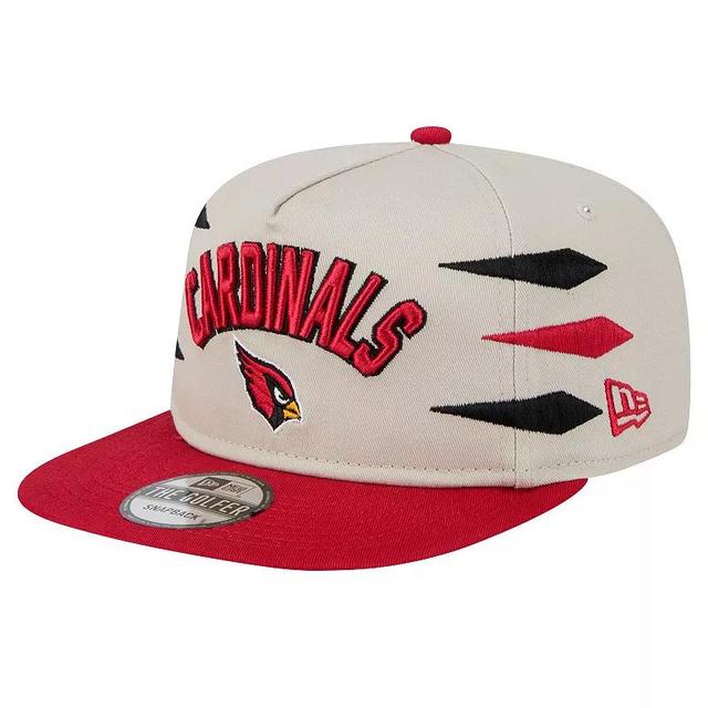 Mens New Era Stone/Cardinal Arizona Cardinals Athletic Golfer Snapback Hat Product Image