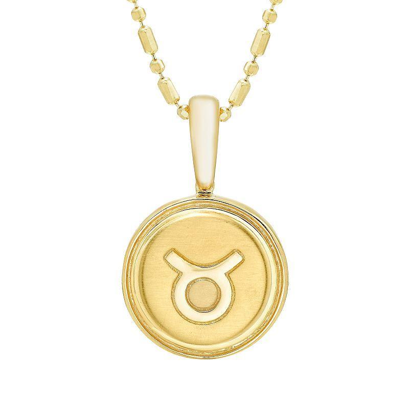 Its Personal 14k Gold Zodiac Taurus Pendant Necklace, Womens Product Image