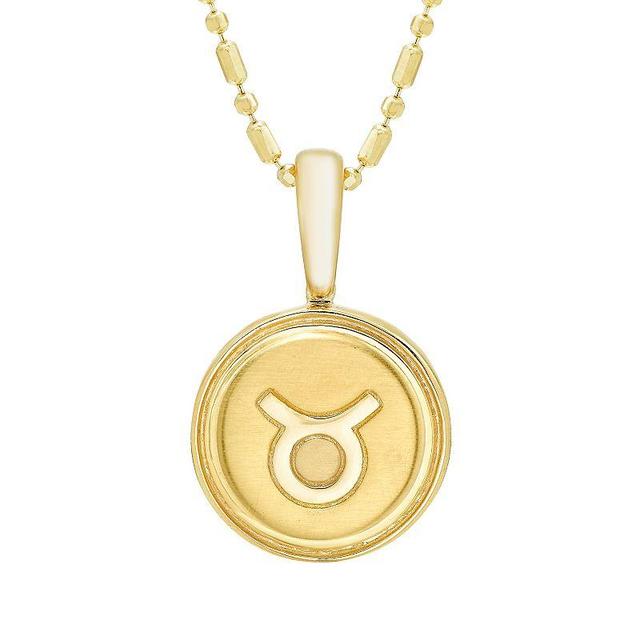 Its Personal 14k Gold Zodiac Taurus Pendant Necklace, Womens Yellow Product Image