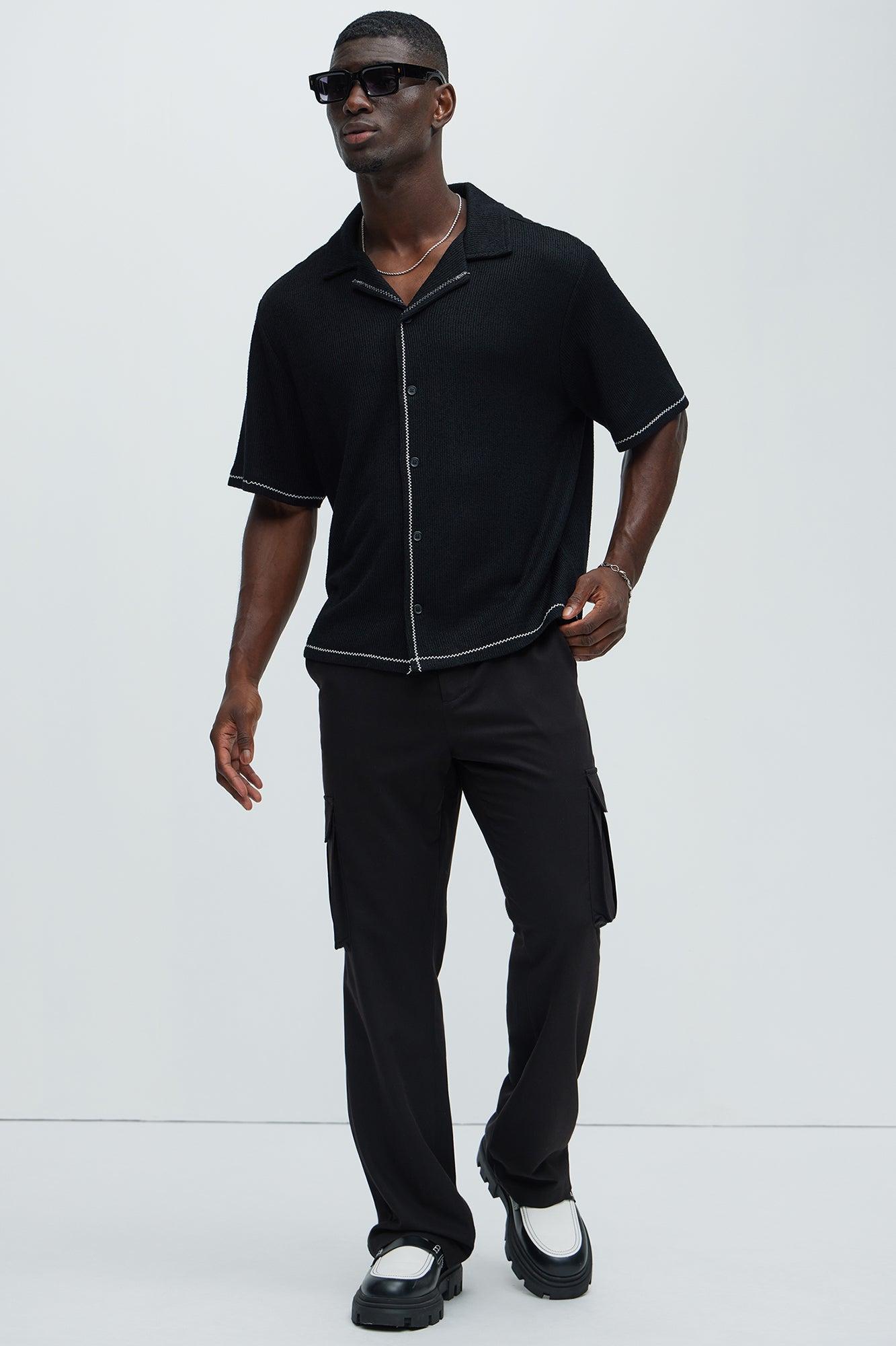 Charlie Gabardine Flare Cargo Trouser - Black Product Image