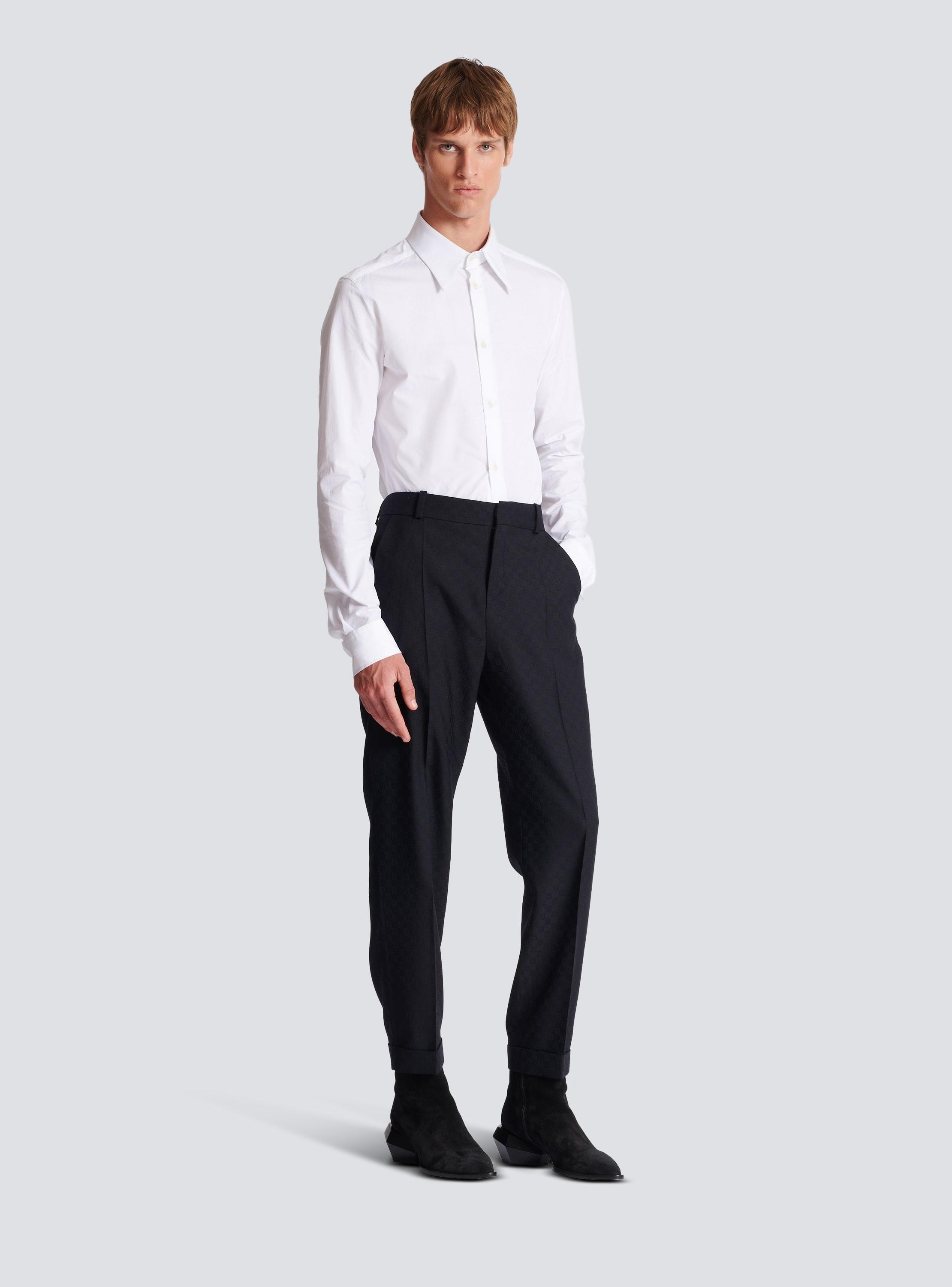 Monogram wool trousers Product Image