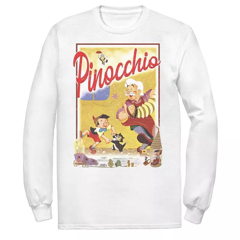 Mens Disney Pinocchio Vintage Storybook Poster Tee Product Image