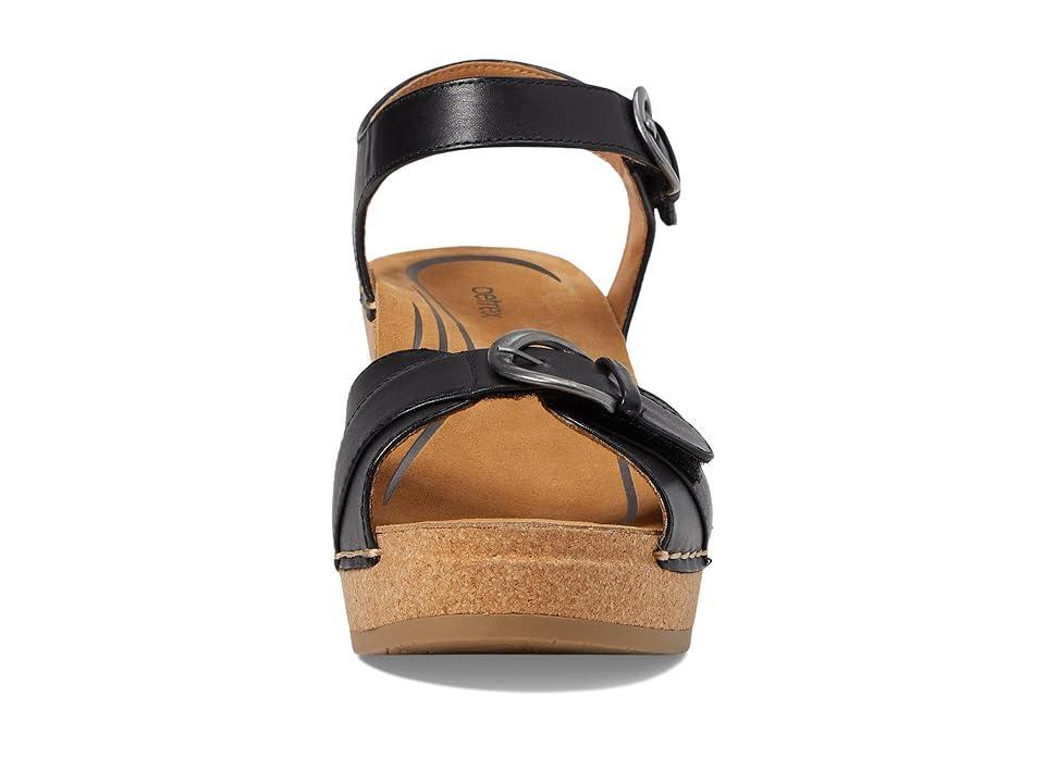 Aetrex Tory-Heel Quarter Strap Buckle Detail Platform Sandals Product Image