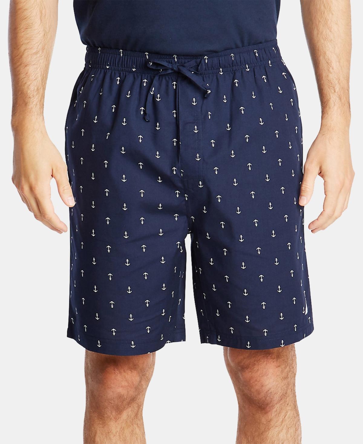 Nautica Mens Cotton Anchor-Print Pajama Shorts Product Image