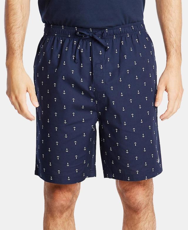 Nautica Mens Cotton Anchor-Print Pajama Shorts Product Image