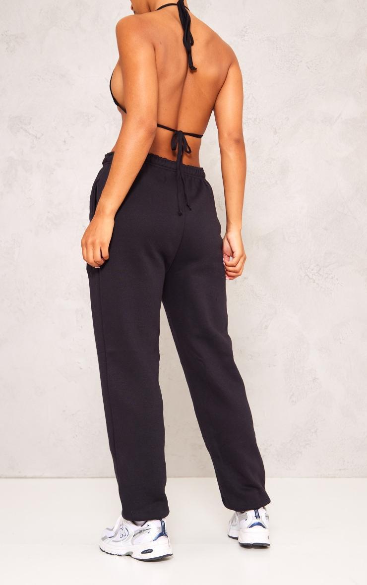 Black Sweat Cuffed High Waist Sweatpants Product Image