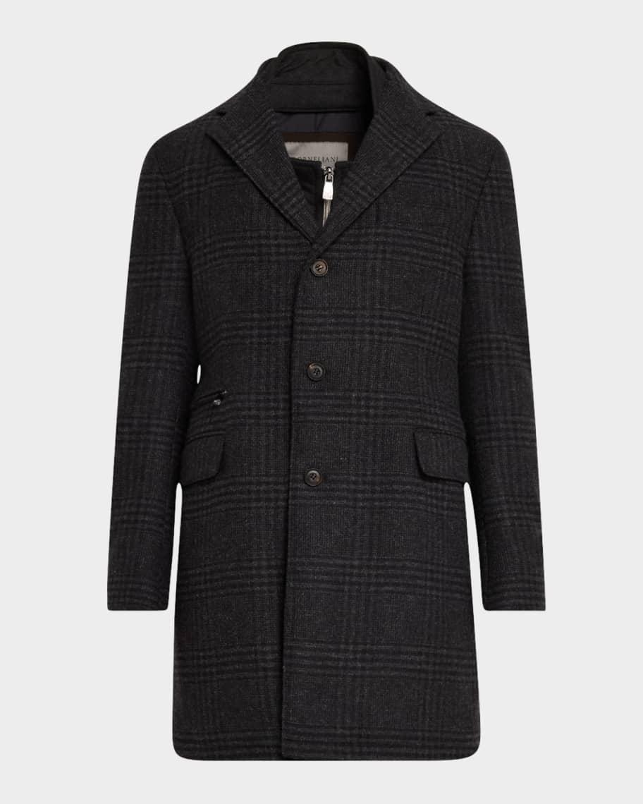 Men's Plaid ID Overcoat Product Image