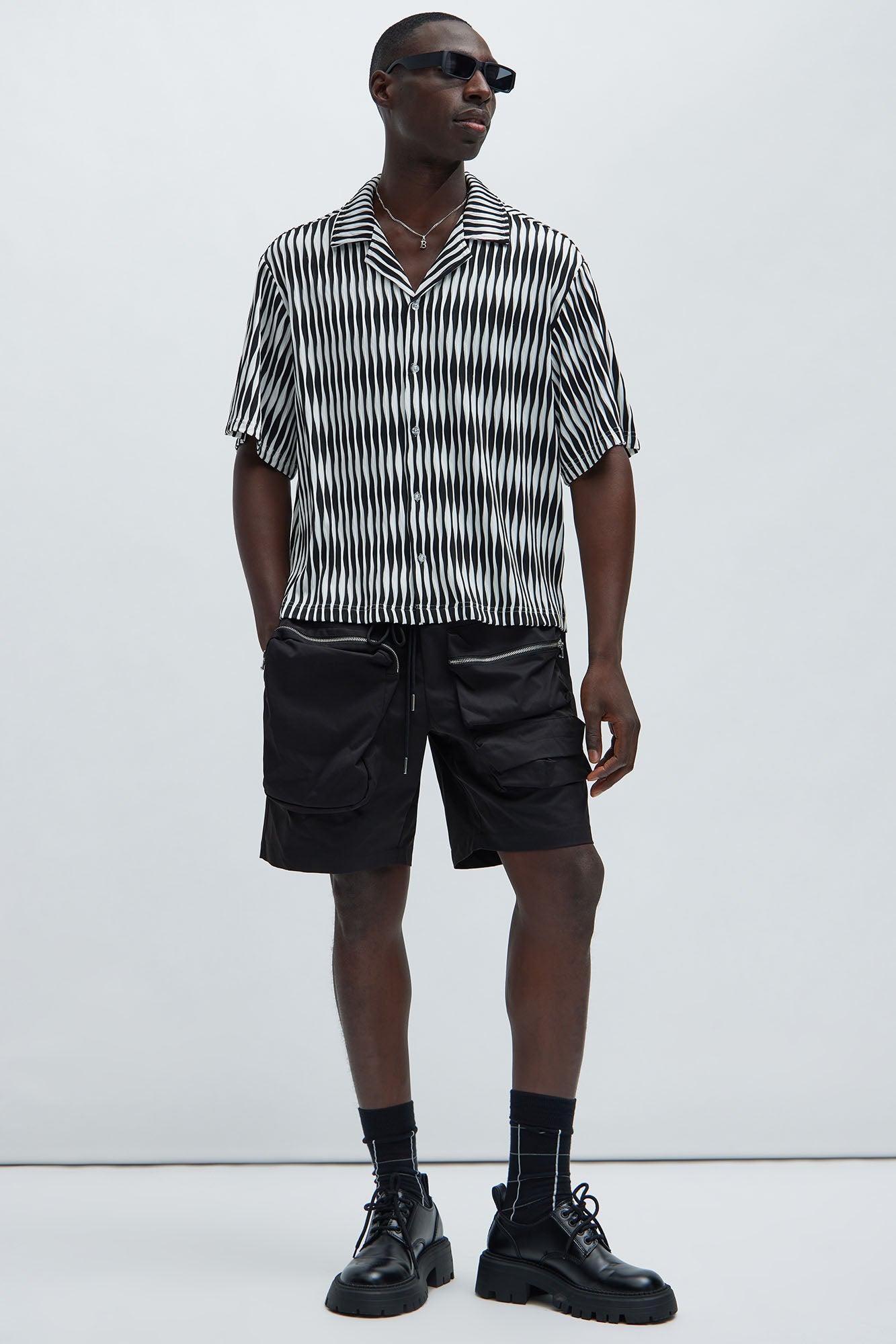 Miller Knitted Shirt - Black/White Product Image