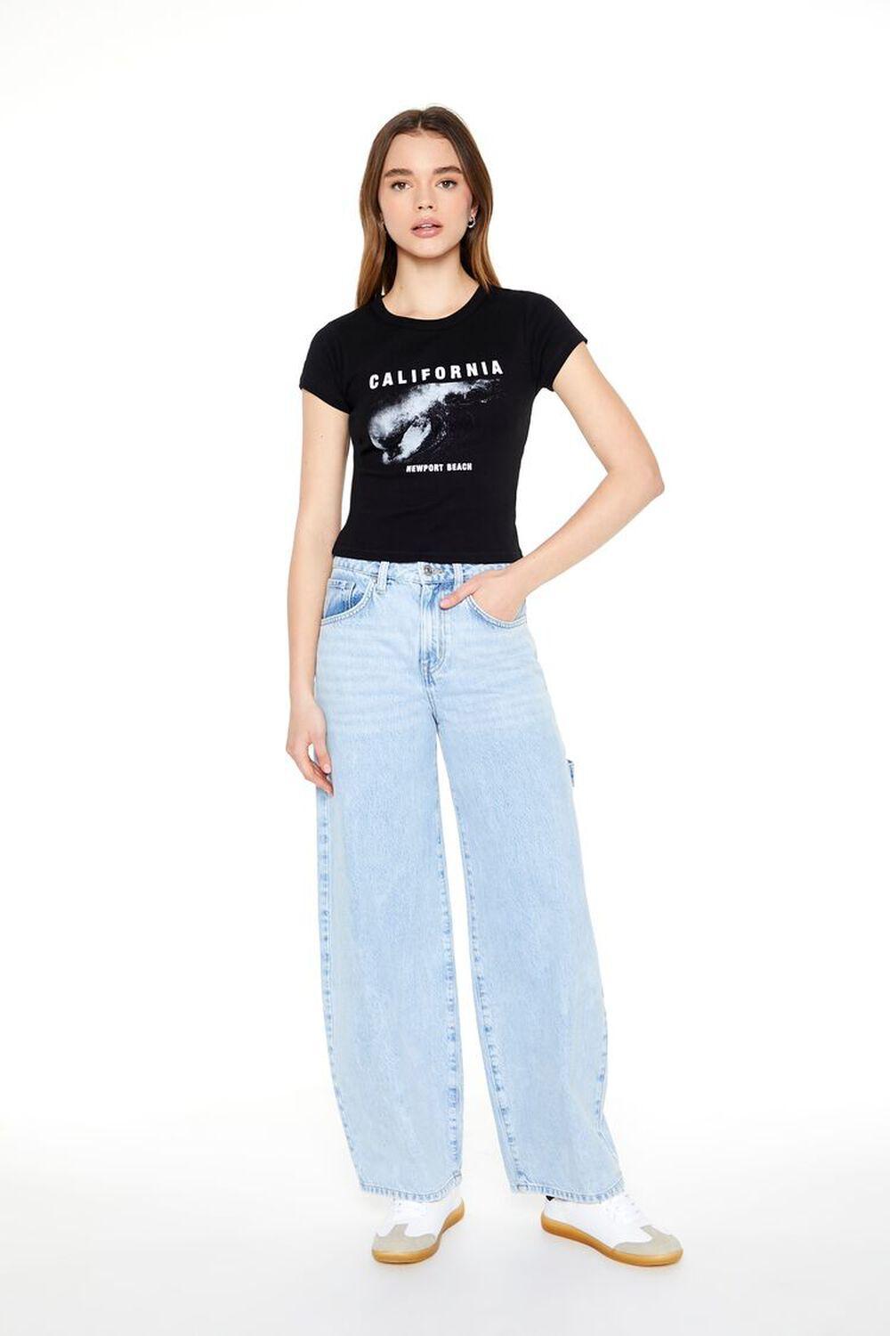 California Graphic Cropped Tee | Forever 21 Product Image