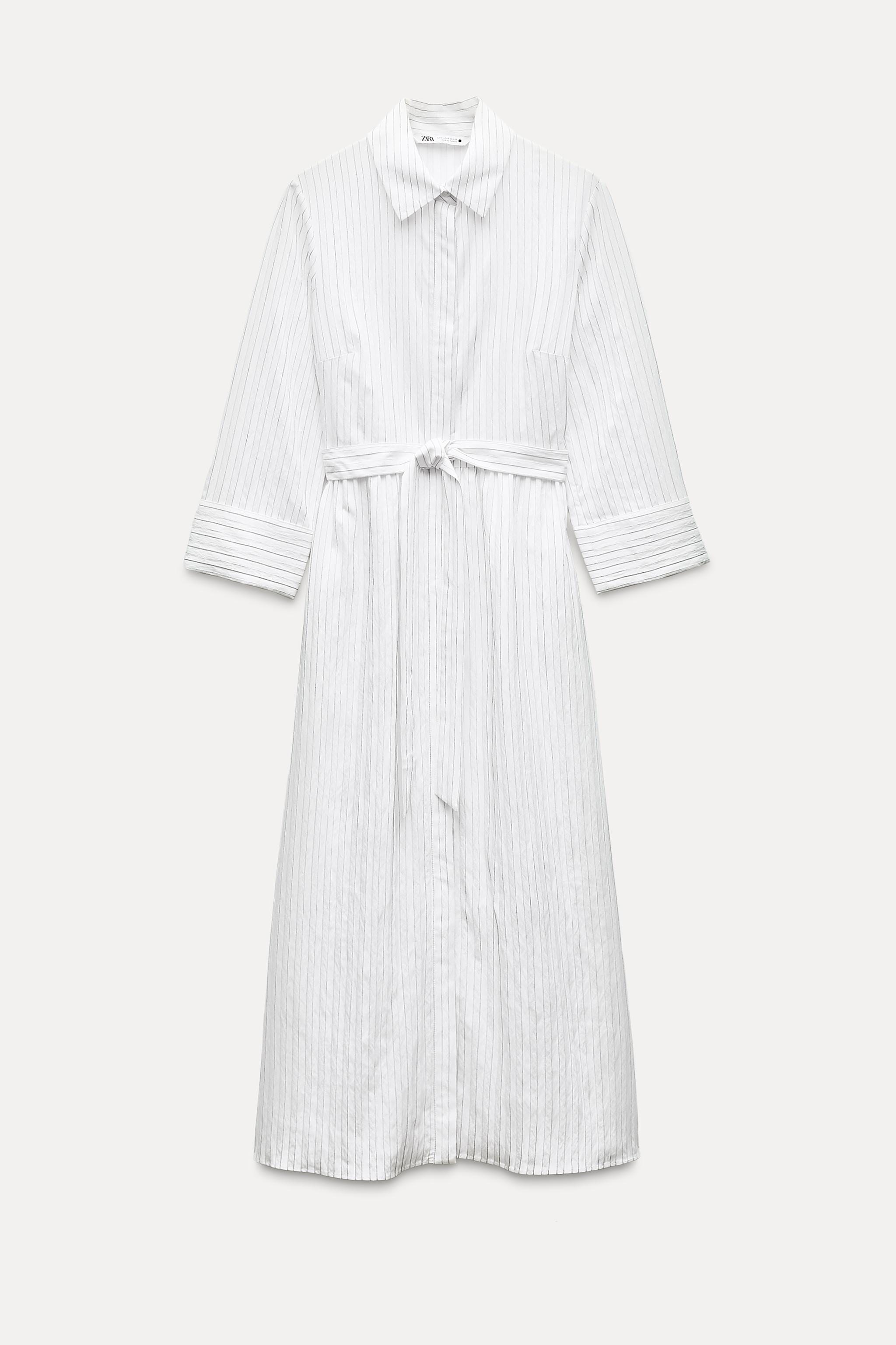 STRIPED SHIRT DRESS ZW COLLECTION Product Image