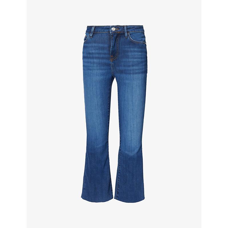 Le Crop Mid Rise Cropped Bootcut Jeans In Lupine Product Image