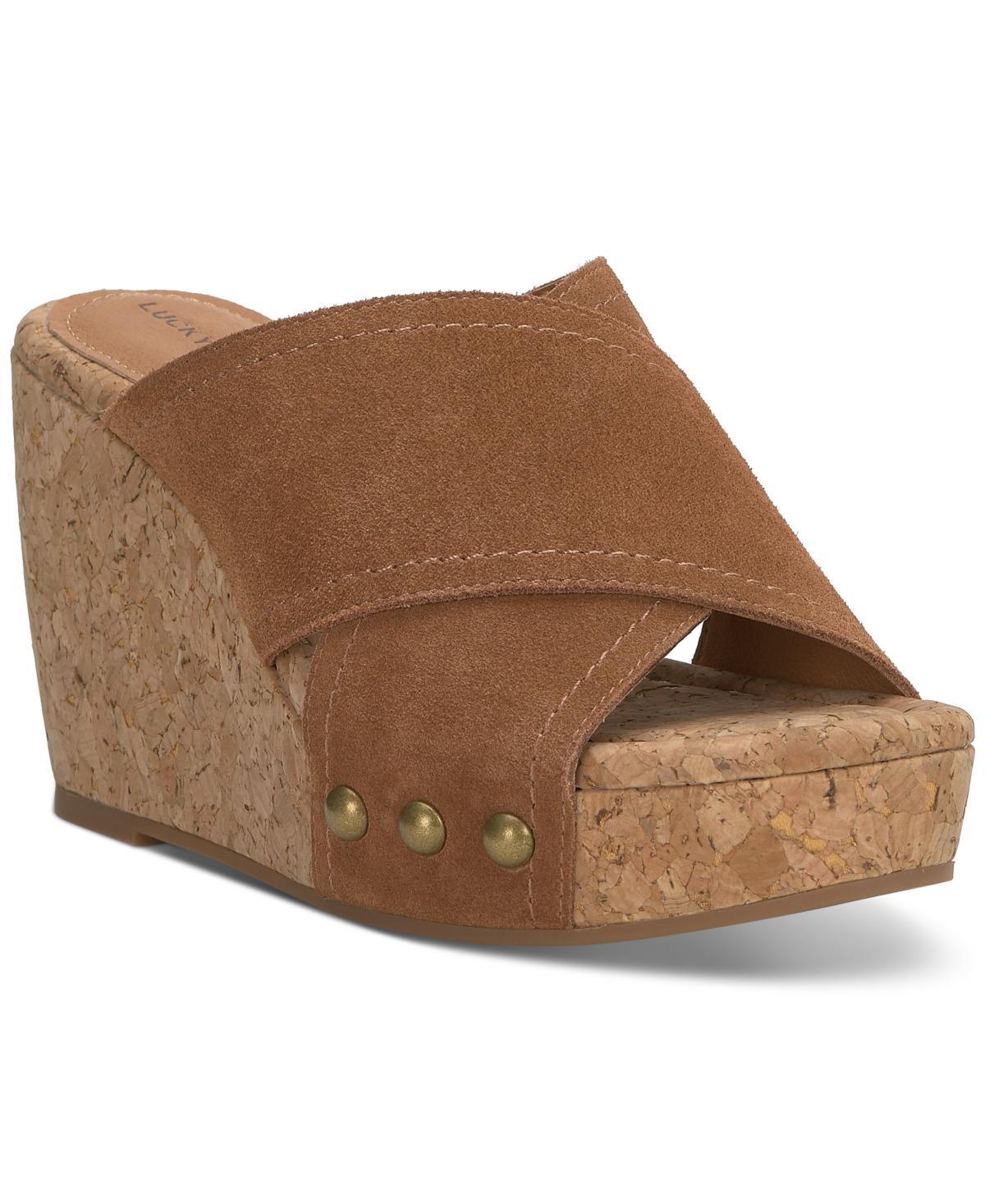 Lucky Brand Womens Valmai Platform Wedge Sandals Product Image