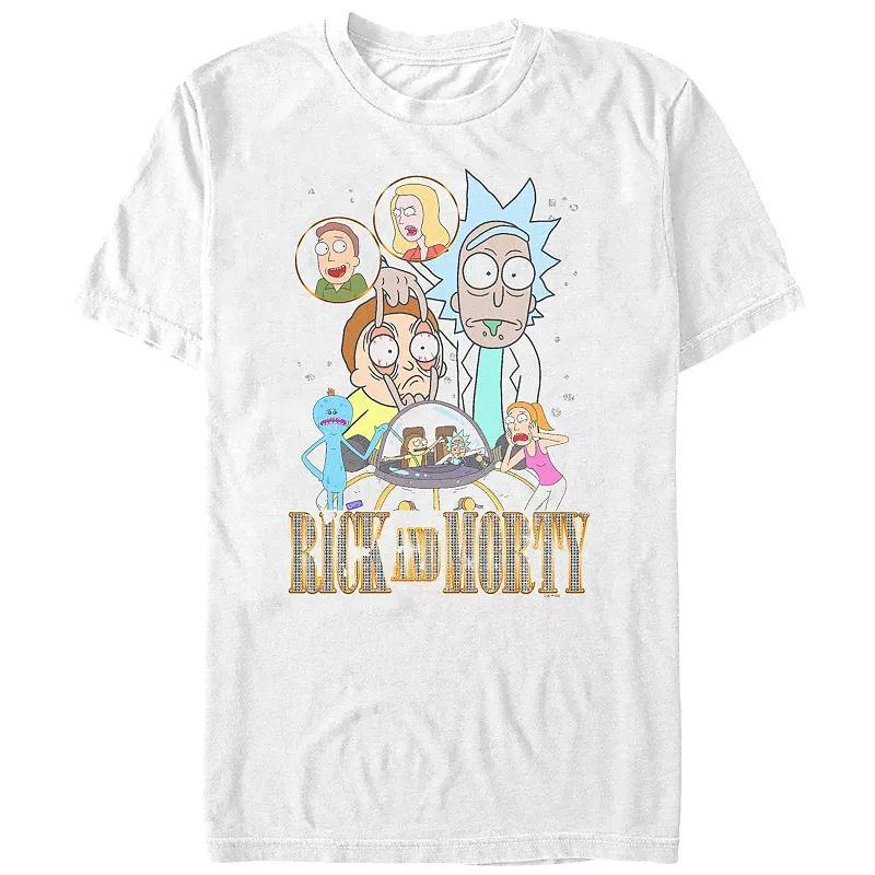 Mens Rick And Morty Bling Logo Title Graphic Tee Product Image