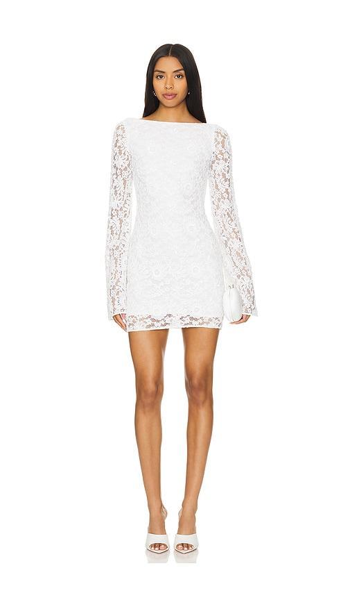 Lovers and Friends Eloise Embellished Mini Dress in White Product Image