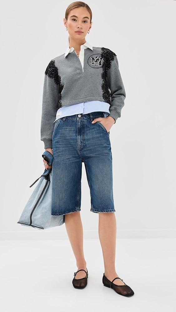 3.1 Phillip Lim Cut Off Trompe Loeil Rugby Sweatshirt | Shopbop Product Image