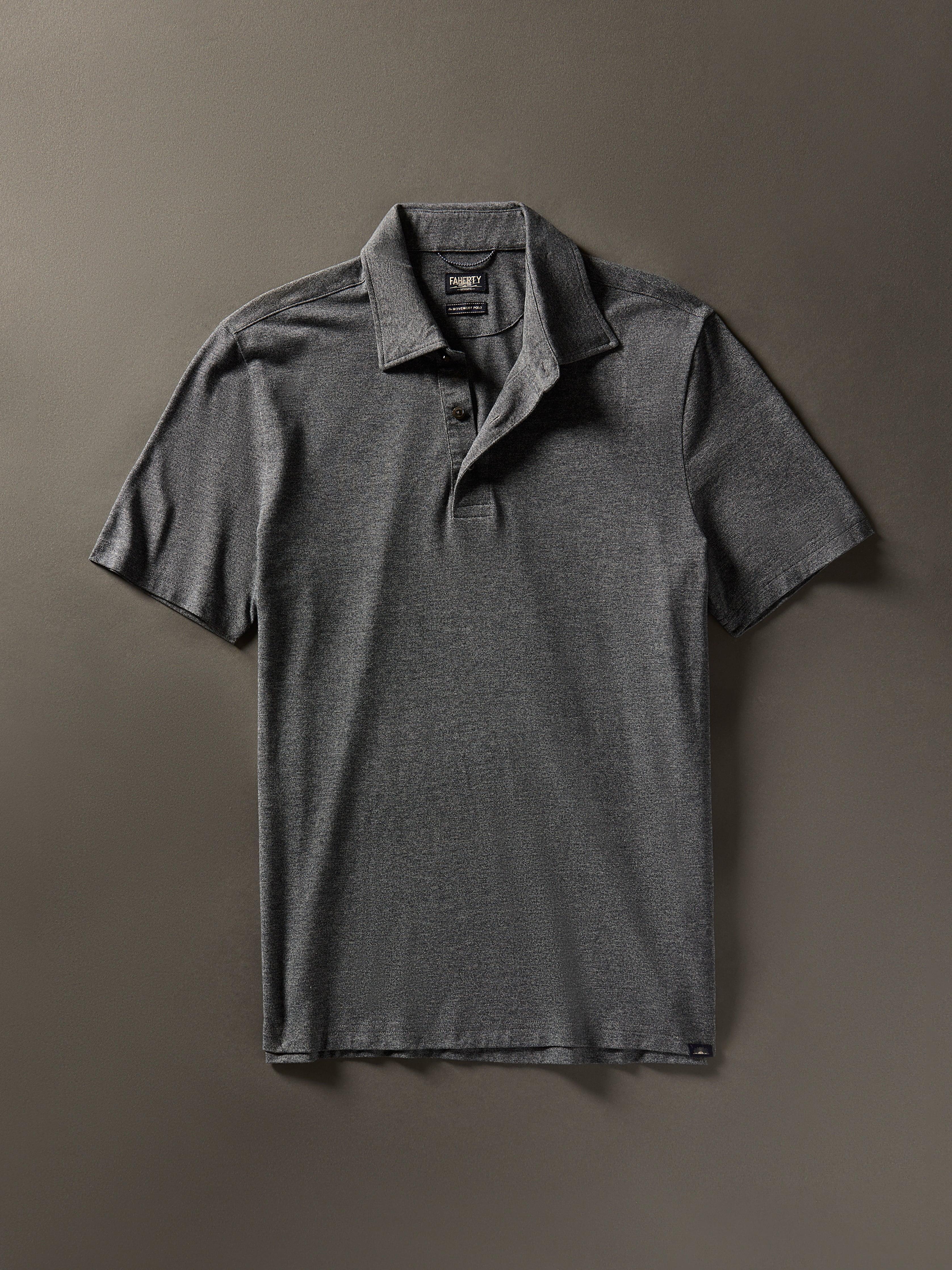 Movement™ Short-Sleeve Pique Polo Shirt - Dusty Iron Heather Male Product Image