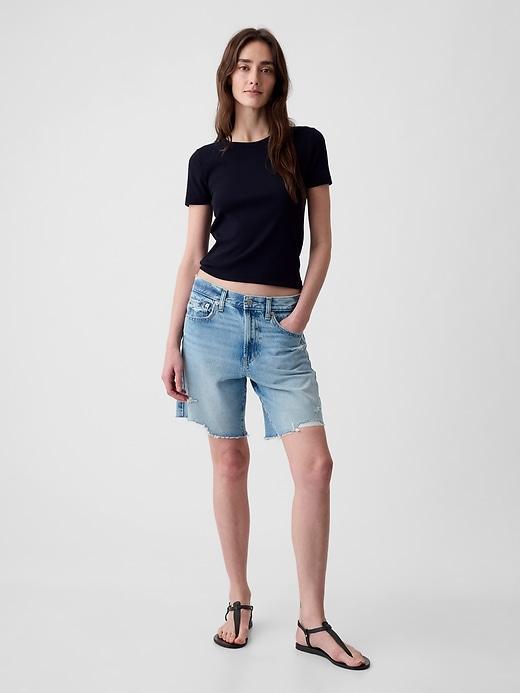 Modern Rib Cropped T-Shirt Product Image