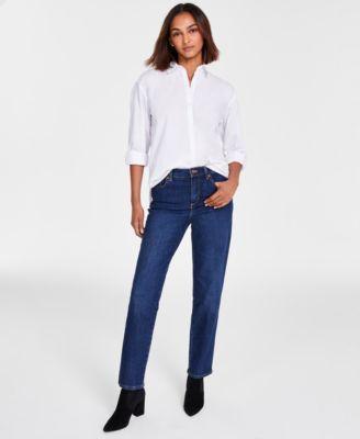 Gloria Vanderbilt Womens Amanda Shirt Classic Straight Leg Jeans Product Image