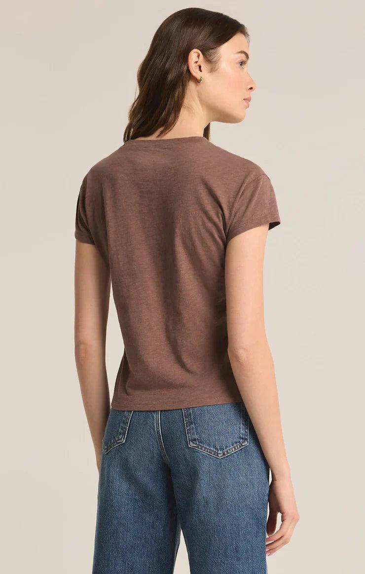 Z Supply Modern Slub Tee in Deep Taupe Product Image